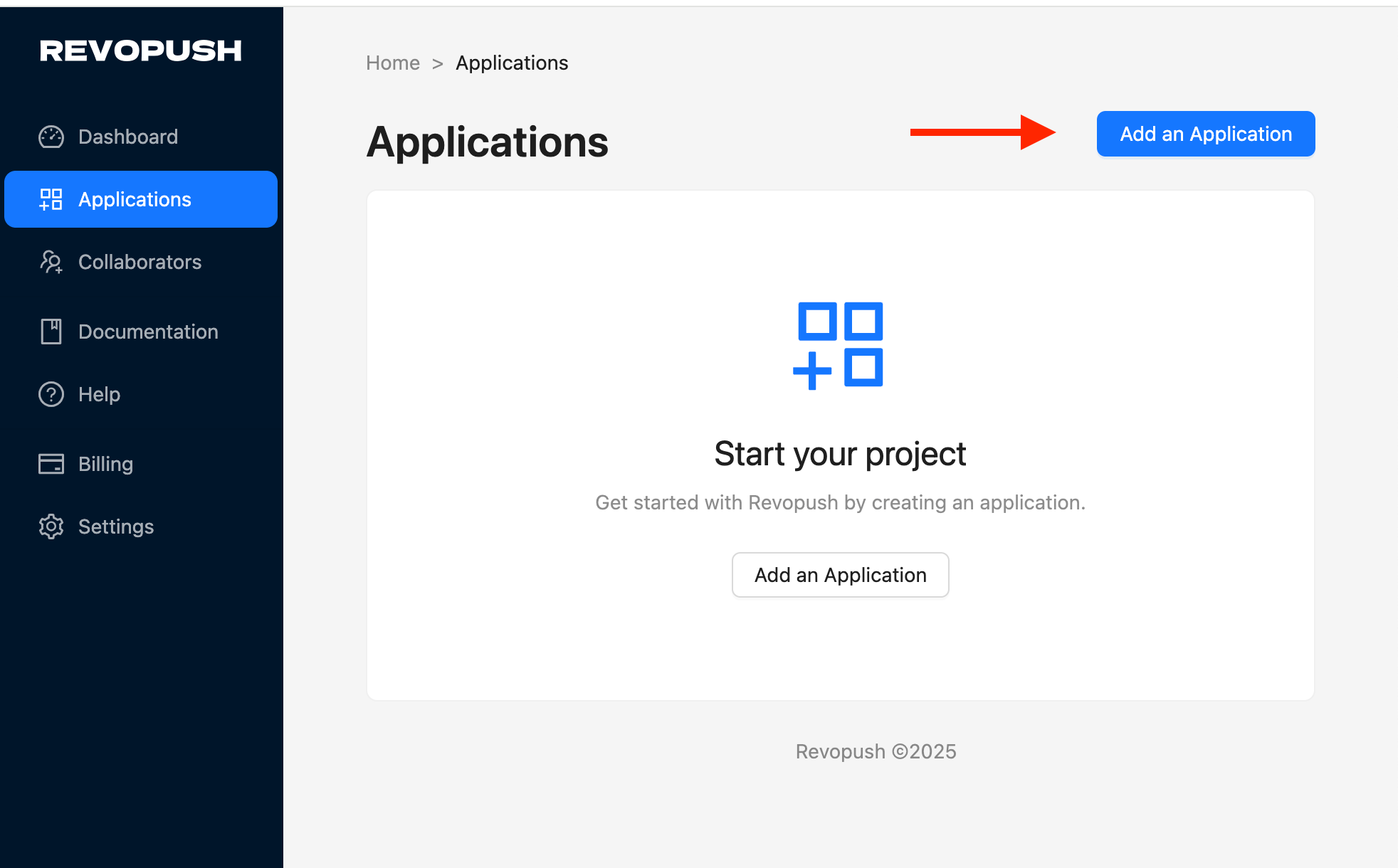 Add new application